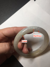 Load image into Gallery viewer, 57.5mm Certified Type A 100% Natural icy watery yellow purple Jadeite Jade bangle BL52-3270