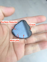 Load image into Gallery viewer, 100% Natural dark green/black jadeite jade(Mocui, 墨翠) happy buddha Pendant/handhold worry stone BL138