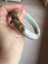 Load image into Gallery viewer, 59.2mm certified Type A 100% Natural green brown pink Jadeite Jade bangle BL120-9433