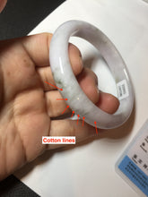 Load image into Gallery viewer, 58.5mm Certified Type A 100% Natural green/purple/white Jadeite Jade bangle BM88-4502
