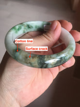 Load image into Gallery viewer, 57.7mm certified Type A 100% Natural sunny green yellow brown white Jadeite Jade bangle D136-1720