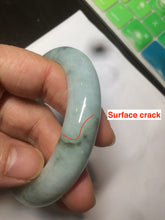Load image into Gallery viewer, 57.4mm  certified type A 100% Natural green/blue/purple jadeite jade bangle M81-2106