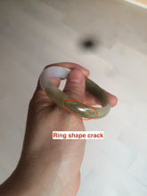 Load image into Gallery viewer, 50mm Certified Type A 100% Natural green brown black purple  oval Jadeite Jade bangle AX60-7545