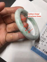 Load image into Gallery viewer, 53mm Certified Type A 100% Natural sunny green white(白底青) Jadeite Jade bangle BP41-3176