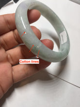 Load image into Gallery viewer, 54.6mm 100% natural sunny green/white/purple jadeite jade bangle BN43