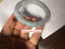 Load image into Gallery viewer, 53.9mm certified 100% natural Type A light green/brown Jadeite jade bangle AE65-7847