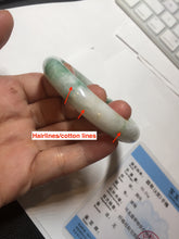 Load image into Gallery viewer, 57mm Certificated sunny green/yellow/white jadeite jade bangle S83-7073