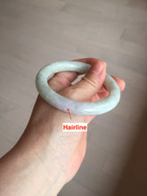 Load image into Gallery viewer, 53.9mm 100% natural Type A green/purple/yellow(FU LU SHOU) chubby jadeite jade bangle BK74-5806