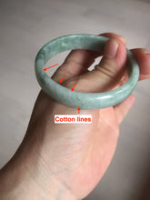 Load image into Gallery viewer, 53.7mm certified Type A 100% Natural green thin Jadeite Jade bangle D135-2831