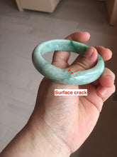 Load image into Gallery viewer, 56.2mm certified Type A 100% Natural sunny green/white/red Jadeite Jade bangle BS35-4433