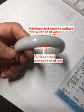 Load image into Gallery viewer, 51.5mm certified Type A 100% Natural sunny green purple oval Jadeite Jade bangle PC5-4031