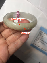 Load image into Gallery viewer, 48mm certified 100% natural Type A icy watery light green yellow white oval jadeite jade bangle PC16-6669