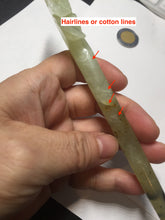 Load image into Gallery viewer, 17.5cm 100% Natural light green Xiu Jade Serpentine vantage carved peony hairpin AW24