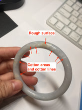 Load image into Gallery viewer, 57.8mm certified 100% natural type A green/purple/brown round cut jadeite jade bangle AJ74-8591