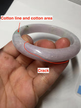 Load image into Gallery viewer, 56.2mm certified 100% natural type A sunny green/purple jadeite jade bangle BN120-8716