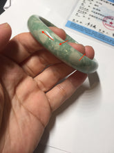Load image into Gallery viewer, 62mm Certified Type A 100% Natural green beige Jadeite bangle PD144-6272