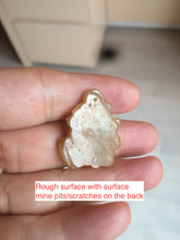 Load image into Gallery viewer, 100% Natural light sugar yellow/green jadeite Jade blessed fortune pendant BG6