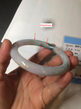 Load image into Gallery viewer, 57.8mm certified 100% natural type A green/purple/brown round cut jadeite jade bangle BF102-1686