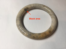 Load image into Gallery viewer, 56mm 100% natural beige yellow red round cut Coral Jade (珊瑚玉) bangle XY101