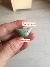 Load image into Gallery viewer, Type A 100% Natural light green/white/purple Jadeite Jade Ingots desk decor/pendant/worry stone BF157