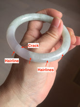 Load image into Gallery viewer, 55mm certified 100% natural type A green/purple/brown round cut jadeite jade bangle AU32-1339