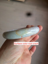 Load image into Gallery viewer, 58.5 mm Certified Type A 100% Natural yellow/light purple/green(FU LU SHOU) Jadeite Jade bangle AF79-0586