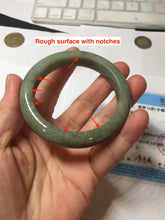 Load image into Gallery viewer, 52.5mm certified 100% natural Type A green gray black jadeite bangle PD172-6297