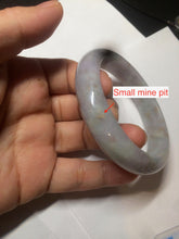 Load image into Gallery viewer, 57.7mm certified Type A 100% Natural red//brown/purple/gray Jadeite Jade bangle BG12-0311