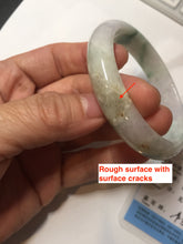 Load image into Gallery viewer, 52.2mm 100% natural certified green/purple/orange(FU LU SHOU) jadeite jade bangle Q139-7290