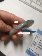 Load image into Gallery viewer, 52.3mm certified 100% natural Type A icy watery dark green jadeite jade bangle AH103-4490