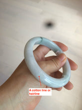 Load image into Gallery viewer, 61mm Certified Type A 100% Natural light green/white jadeite Jade bangle AX80-4362