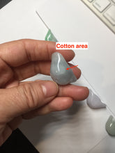 Load image into Gallery viewer, Type A 100% Natural light green/white/purple Jadeite Jade Ingots desk decor/pendant/worry stone BF157