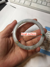 Load image into Gallery viewer, 57.7mm certified Type A 100% Natural green yellow brown white slim Jadeite Jade bangle BS89-6674