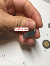 Load image into Gallery viewer, 100% natural type A icy watery dark green jadeite jade petal pendant group F159