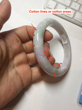 Load image into Gallery viewer, 60mm certified Type A 100% Natural light green red purple (Fu Lu Shou) Jadeite Jade bangle PC96-8467