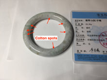 Load image into Gallery viewer, 53.6mm Certified 100% natural Type A sunny green/purple/brown chubby round cut jadeite jade bangle BQ36-5804