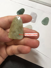 Load image into Gallery viewer, 100% natural green/blue/gray/yellow Guatemala jadeite jade Zen(悟道) pendant BF148