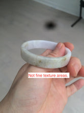 Load image into Gallery viewer, 51mm Certified Type A 100% Natural light purple/brown/white square Jadeite Jade bangle Y152-8073