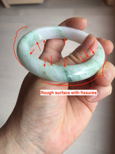 Load image into Gallery viewer, 54mm Certified type A 100% Natural green purple white Jadeite bangle BP175-1053