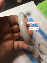 Load image into Gallery viewer, 56.5mm certified type A 100% Natural dark green/white jadeite jade bangle BG75-1837