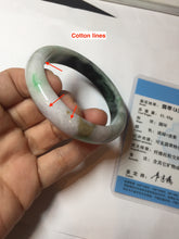 Load image into Gallery viewer, 53.2mm certificated Type A 100% Natural sunny green/brown/purple/black(FU LU SHOU, 福禄寿) Jadeite Jade bangle BG237-3302
