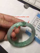 Load image into Gallery viewer, 54.3mm certified 100% natural Type A sunny green jadeite jade bangle PB164-4654