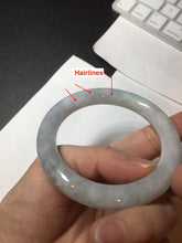 Load image into Gallery viewer, 53.3mm certified 100% natural Type A light green purple round cut jadeite jade bangle AX138-0787