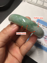 Load image into Gallery viewer, 60.2mm certified type A 100% Natural green/black/red chubby Jadeite Jade bangle B119-9123