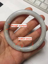 Load image into Gallery viewer, 57.8mm certified 100% natural type A green/purple/brown round cut jadeite jade bangle AJ74-8591