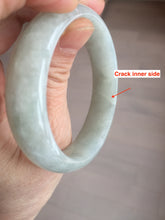 Load image into Gallery viewer, 51mm Certified Type A 100% Natural icy light green oval jadeite jade bangle BK94-7735