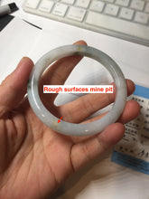 Load image into Gallery viewer, 57.7mm certified Type A 100% Natural green yellow brown white slim Jadeite Jade bangle BS89-6674