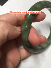 Load image into Gallery viewer, 58.5mm Certified 100% natural Type A dark green/black jadeite bangle PD31-9808