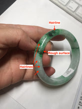Load image into Gallery viewer, 54mm certified 100% natural Type A sunny green jadeite jade bangle PB165-4664