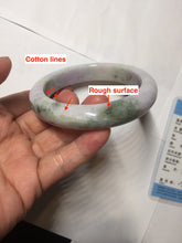 Load image into Gallery viewer, 61.5mm Certified Type A 100% Natural dark green/green/brown/black/purple chubby Jadeite bangle PB234-1099